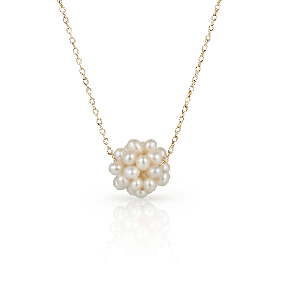 Collier Jasmin en véritables perles de culture tissées