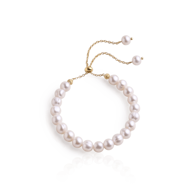 Bracelet L'intemporel en perles de culture blanches - OUI HANDMADE