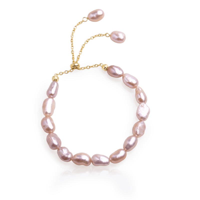 Bracelet Romance en perles roses sauvages - OUI HANDMADE