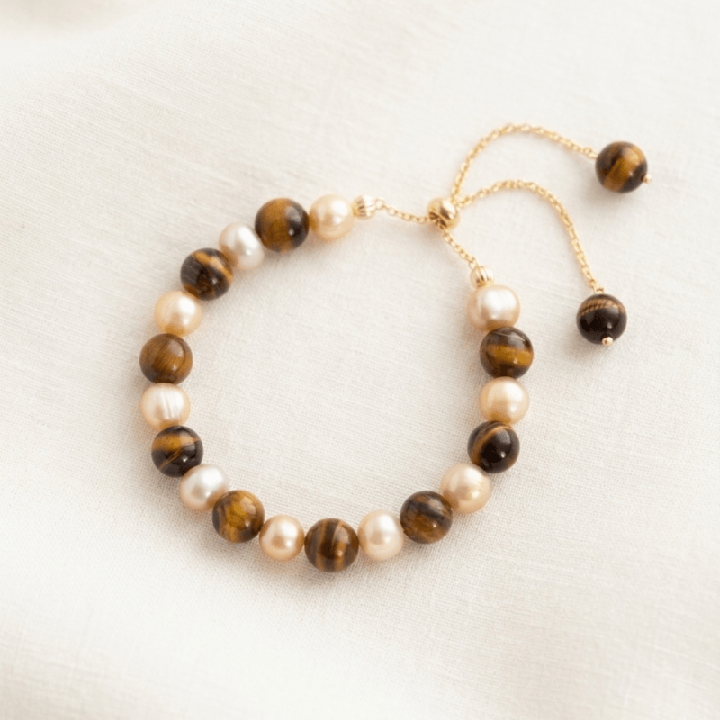 Bracelet Gaya - Perles de culture et pierres fines